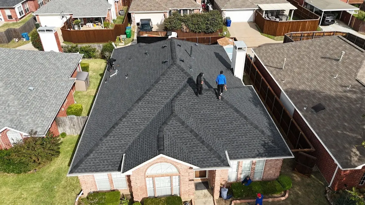 Slate & Tile Roof Repair work in progress on a Hobart property